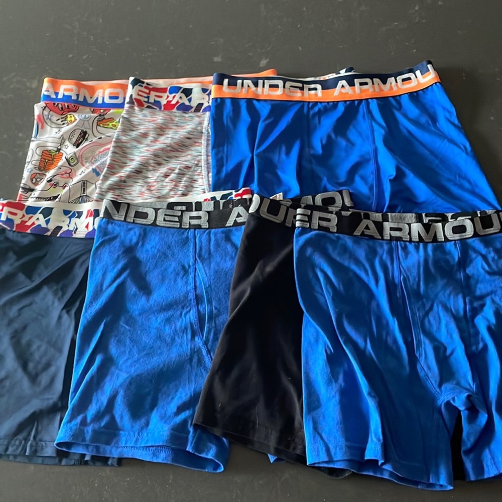 UA YL 7 Pack Boxer Briefs
